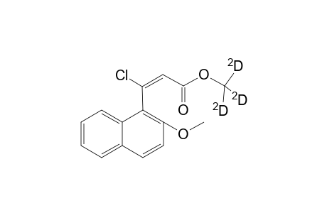 d3-3-Methyl 3-Chloro-3-(2-methoxynaphthalen-1-yl)acrylate