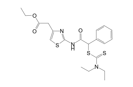 Ethyl 2-[2'-(N,N-diethyl)thiocarbamoyl]phenylthio]acylamino]-thiazol-4-acetate