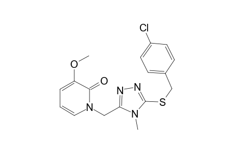 1-[5-(4-Chlorobenzylsulfanyl)-4-methyl-4H-[1,2,4]triazol-3-ylmethyl]-3-methoxy-1H-pyridin-2-one