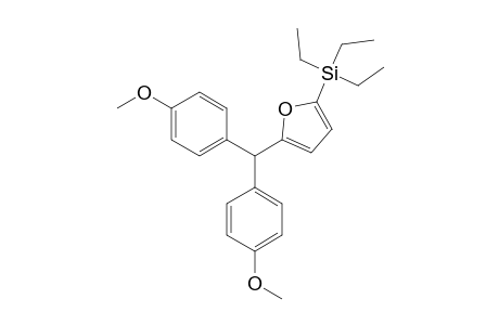 2-[BIS-(4-METHOXYPHENYL)-METHYL]-5-(TRIETHYLSILYL)-FURAN