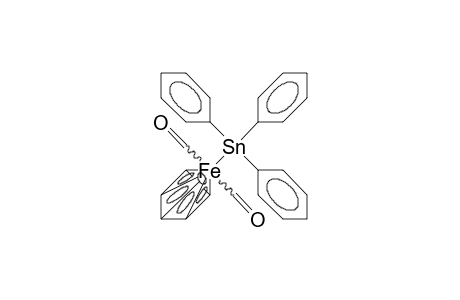 Triphenylstannyl-dicarbonyl-(.eta./5/)cyclopentadienyl-iron