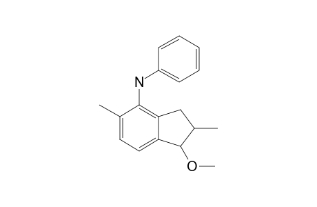 N-[2,5-Dimethyl-1-(methyloxy)-2,3-dihydro-1H-inden-4-yl]-N-phenylamine