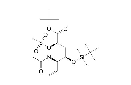 TERT.-BUTYL-5-ACETAMIDO-4-O-[(TERT.-BUTYL)-DIMETHYLSILYL]-3,5,6,7-TETRADEOXY-2-O-(METHYLSULFONYL)-L-LYXO-HEPT-6-ENONATE