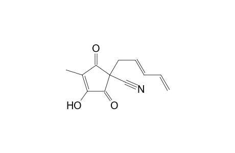 1-cyano-3-hydroxy-4-methyl-1-(2,4-pentadienyl)-3-cyclopentene-2,5-dione
