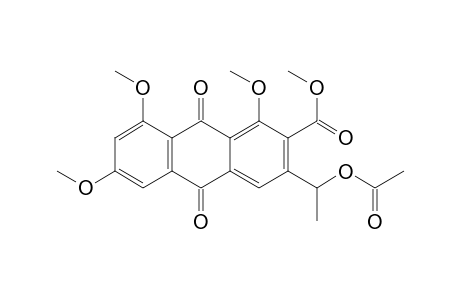 METHYL-(+/-)-3-(1'-ACETOXYETHYL)-1,6,8-TRIMETHOXY-9,10-DIOXO-9,10-DIHYDROANTHRACENE-2-CARBOXYLATE
