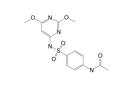 N-(p-(2,6-Dimethoxy-4-pyrimidinylaminosulfonyl)phenyl)acetamide