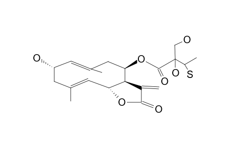 GERMACRA-1(10),4,11(13)-TRIEN-12,6-A-OLIDE,2-A-HYDROXY-8-B-(2',5'-DIHYDROXY-3'-MERCAPTO-2'-METHYLBUTANOYLOXY)