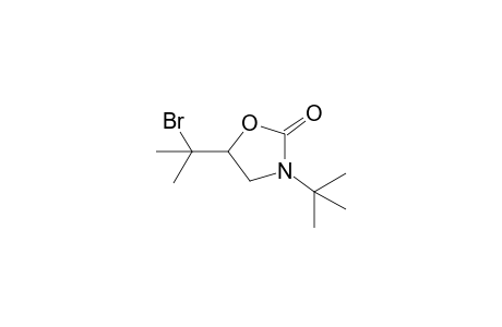 5-(1'-Bromo-1'-methyl-ethyl)-3-tert-butyl-oxazolidin-2-one