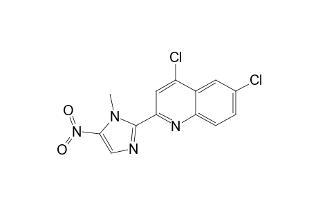 4,6-bis(chloranyl)-2-(1-methyl-5-nitro-imidazol-2-yl)quinoline