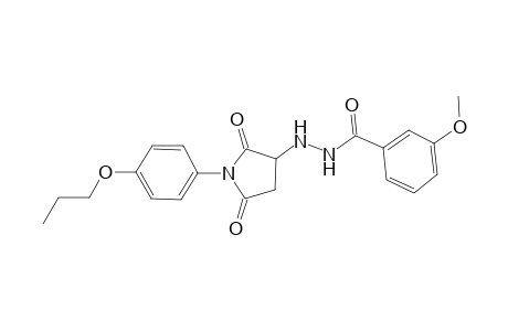 N'-[2,5-dioxo-1-(4-propoxyphenyl)-3-pyrrolidinyl]-3-methoxybenzohydrazide