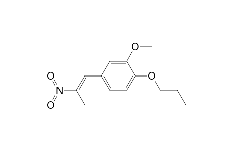 trans-3-Methoxy-B-methyl-B-nitro-4-propoxy-styrene