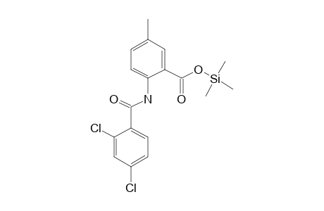 2-[(2,4-Dichlorobenzoyl)amino]-5-methylbenzoic acid, tms