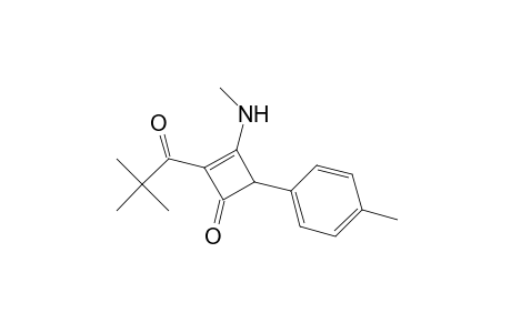 2-Cyclobuten-1-one, 2-(2,2-dimethyl-1-oxopropyl)-3-(methylamino)-4-(4-methylphenyl)-