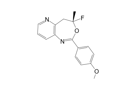 (4S)-4-Fluoro-4-methyl-2-(4'-methoxyphenyl)-4,5-dihydro-6N-pyridooxazepine