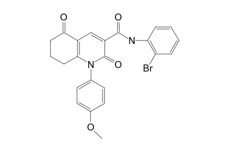 3-Quinolinecarboxamide, N-(2-bromophenyl)-1,2,5,6,7,8-hexahydro-1-(4-methoxyphenyl)-2,5-dioxo-