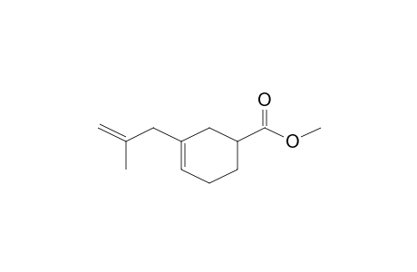 1-Cyclohexene-4-carboxylic acid, 2-(2-methyl-2-propenyl)-, methyl ester