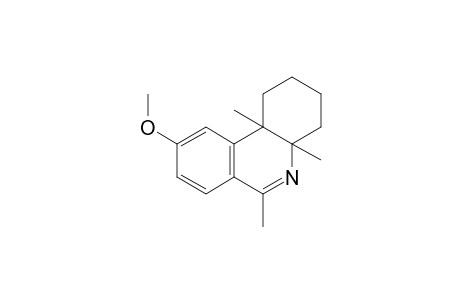 9-Methoxy-4a,6,10b-trimethyl-1,2,3,4,4a,10-bhexahydrophenanthridine