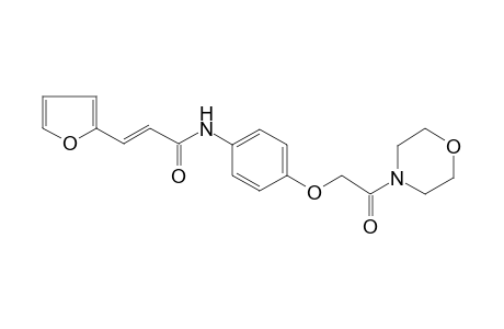 3-Furan-2-yl-N-[4-(2-morpholin-4-yl-2-oxo-ethoxy)-phenyl]-acrylamide
