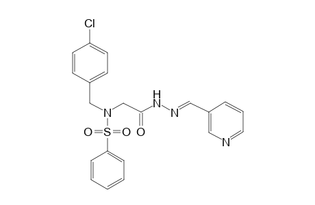 N-(4-chlorobenzyl)-N-{2-oxo-2-[(2E)-2-(3-pyridinylmethylene)hydrazino]ethyl}benzenesulfonamide