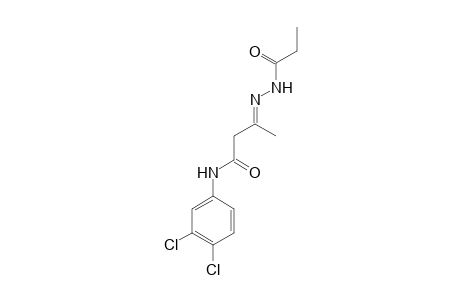 (3E)-N-(3,4-Dichlorophenyl)-3-(propionylhydrazono)butanamide