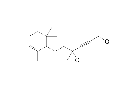 4-Methyl-6-(2',6',6'-trimethylcyclohex-2'-en-1'-yl)hex-2-yne-1,4-diol