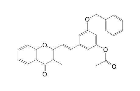 Chromone, 2-[2-[5-acetoxy-3-benzyloxyphenyl]ethenyl]-3-methyl