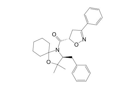 (4S)-4-Benzyl-5,5-dimethyl-2,2-pentamethylene-3-[(5S)-3-phenyl-2-isoxazoline-5-carbonyl]oxazolidine