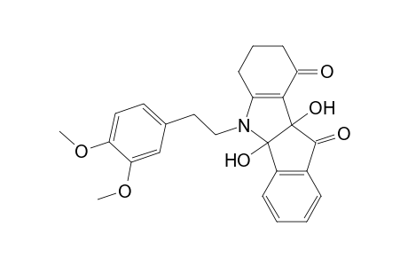 4b,9b-Dihydroxy-5-[2-(3,4-di-methoxyphenyl)ethyl]-4b,5,6,7,8,9b-hexahydroindeno[1,2-b]indole-9,10-dione