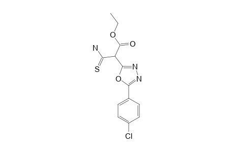 [5-(4-CHLOROPHENYL)-[1,3,4]-OXADIAZOL-2-YL]-THIOCARBAMOYL-ACETIC-ACID-ETHYLESTER