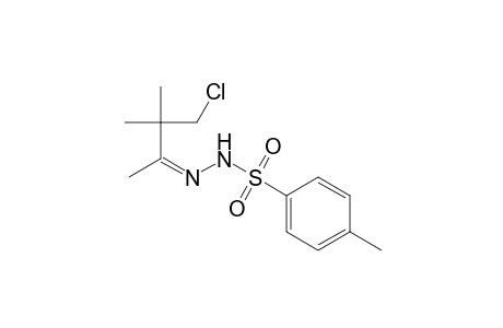 Benzenesulfonic acid, 4-methyl-, (3-chloro-1,2,2-trimethylpropylidene)hydrazide