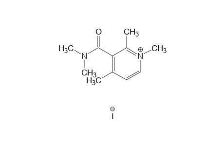 (+/-)-3-(dimethylcarbamoyl)-1,2,4-trimethylpyridinium iodide