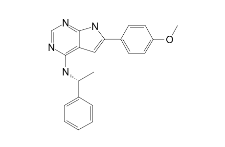 4-[1-(PHENYL)-ETHANAMINE]-6-(4-METHOXYPHENYL)-7H-PYRROLO-[2,3-D]-PYRIMIDINE