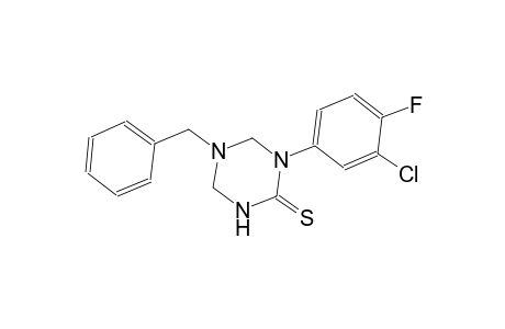 5-benzyl-1-(3-chloro-4-fluorophenyl)tetrahydro-1,3,5-triazine-2(1H)-thione