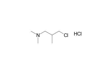 3-chloro-N,N,2-trimethylpropylamine, hydrochloride