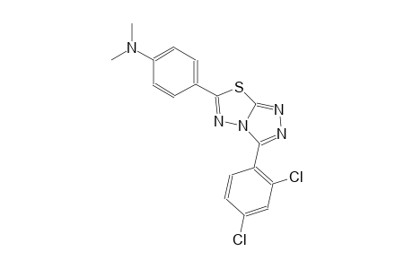 N-{4-[3-(2,4-dichlorophenyl)[1,2,4]triazolo[3,4-b][1,3,4]thiadiazol-6-yl]phenyl}-N,N-dimethylamine