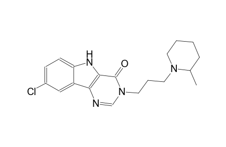 4H-pyrimido[5,4-b]indol-4-one, 8-chloro-3,5-dihydro-3-[3-(2-methyl-1-piperidinyl)propyl]-