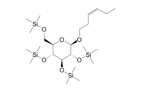 (Z)-3-Hexenyl .beta.-glucopyranoside, 4tms derivative