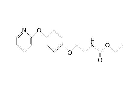 Carbamic acid, [2-[4-(2-pyridinyloxy)phenoxy]ethyl]-, ethyl ester