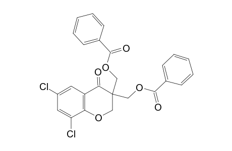 3,3-bis(hydroxymethyl)-6,8-dichloro-4-chromanone, dibenzoate (ester)
