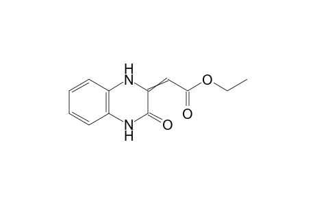3,4-dihydro-3-oxo-delta 2(1H), a-quinoxalineacetic acid, ethyl ester