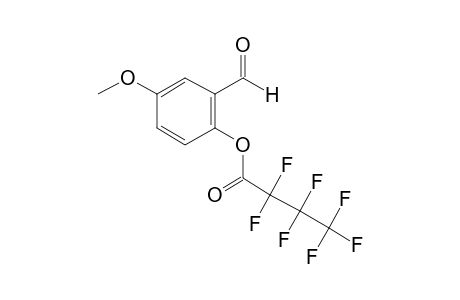 2-Hydroxy-5-methoxybenzaldehyde, heptafluorobutyrate