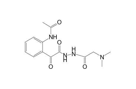 2'-{[2-(N,N-dimethylglycyl)hydrazino]glyoxyloyl}acetanilide