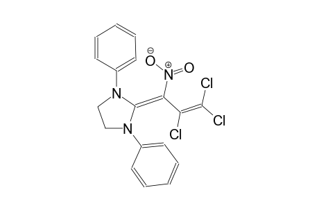 1,3-diphenyl-2-(2,3,3-trichloro-1-nitro-2-propenylidene)imidazolidine