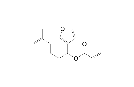 3-(5-Methyl-1-(ethenylcarbonyloxy)hex-3,5-dien-1-yl)furan