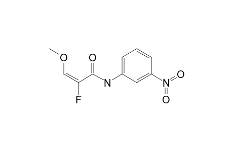 (E)-2-Fluoro-3-methoxy-3'-nitroprop-2-enanilide