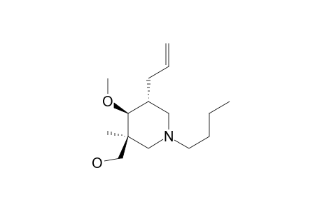 ((3S*,4S*,5R*)-1-Butyl-4-methoxy-3-methyl-5-allylpiperidin-3-yl)methanol