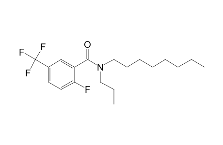 Benzamide, 2-fluoro-5-trifluoromethyl-N-propyl-N-octyl-