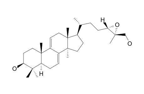 EPOXY-GANODERIOL-C;(24S,25S)-EPOXY-5-ALPHA-LANOSTA-7,9(11)-DIENE-3-BETA,26-DIOL