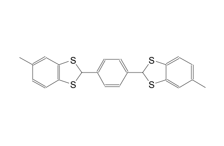 5-methyl-2-[4-(5-methyl-1,3-benzodithiol-2-yl)phenyl]-1,3-benzodithiole