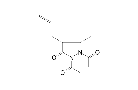 4-allyl-1,2-diacetyl-3-methyl-3-pyrazolin-5-one